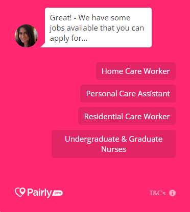 Pairly Pro care recruitment